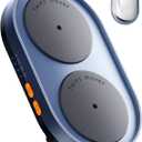 Dual Turntable Mouse Jiggler Silent Mechanical Movement with Random Function, Undetectable Mouse Mover, Timer, Keep Computer Awake