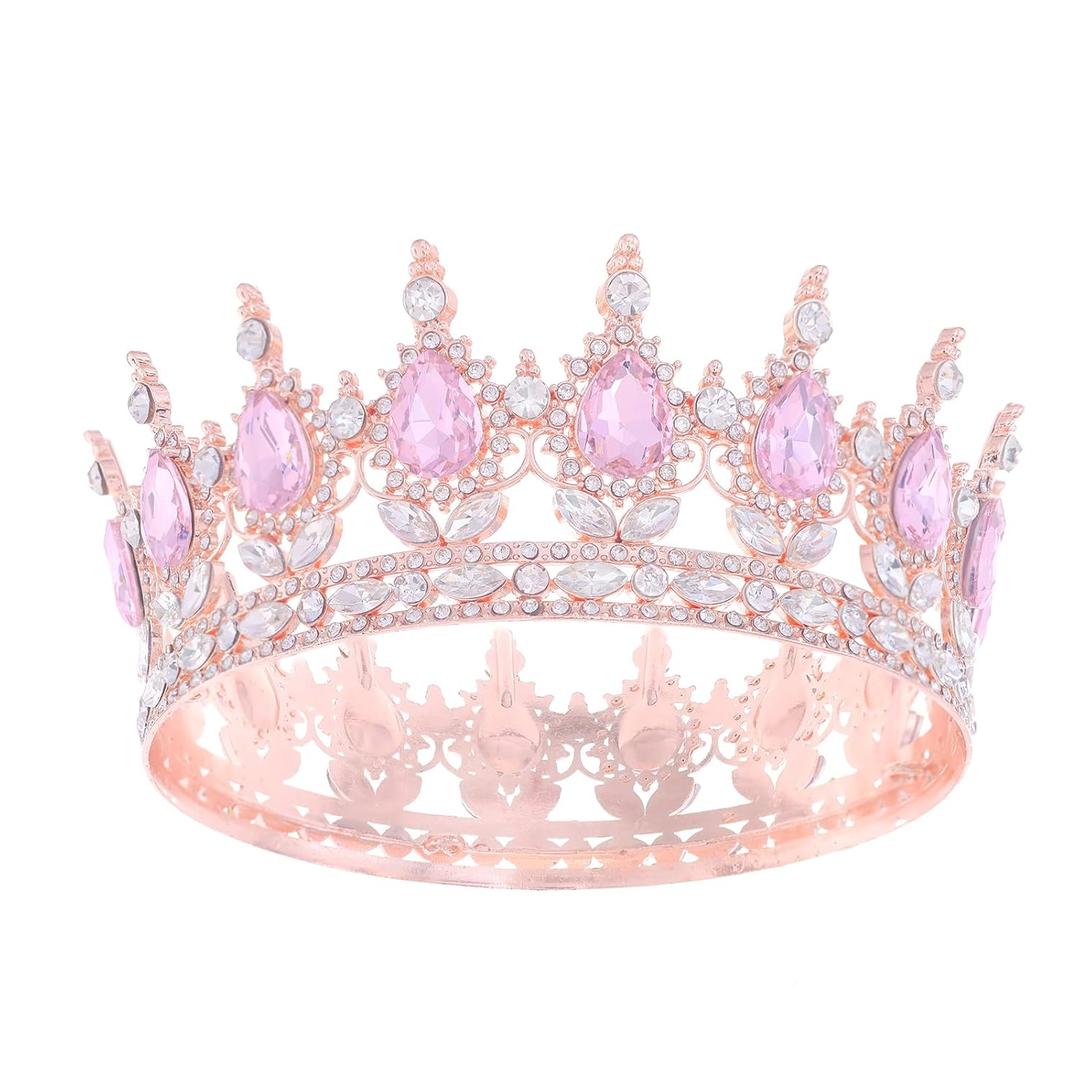Queen Crown for Women Crystal Tiara for Girl Rhinestone Wedding Headband for Bride Hair Accessories for Costume Birthday Party Prom Gifts