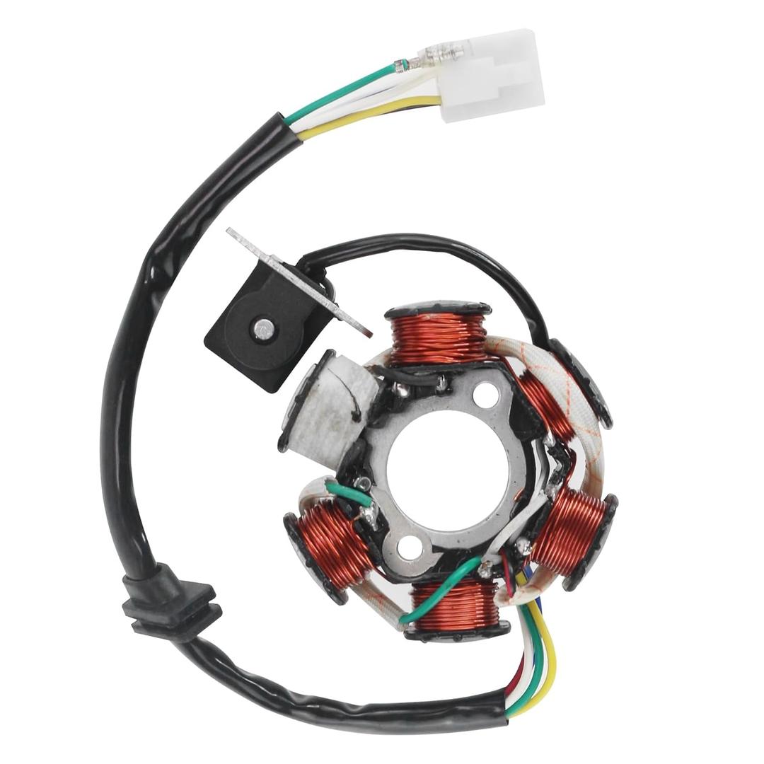 PRO BAT ATV Quad Go Kart Magneto Stator 6 Coils 5 Wires Pure Copper for 50cc 70cc 90cc 110cc 125cc ATV Dirt Bike Go Kart Mini-Choppers Motorcycle