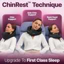 ComfyNap Versatile Travel Neck Pillow for Airplane [Patented], 9 Positions in 3 Techniques, Plane Pillow with Pure Memory Foam, Travel Pillow with HeadRest Flight Sleep, Travel Essential - Mercury