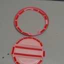 Savadicar Pink Fuel Door Trim for Jeep Wrangler JL JLU 4xe & Gladiator JT 2018-Present  Exterior Gas Cap Accent Styling Cover Accessory