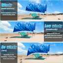 Beach Shade Accessories No Wind Assist Sun Canopy kit Nylon Rope Elastic Rope Tent Clip Sandbag Weight Help Shade Fixed Tent in Calm Weather (Not Included Canopy)