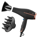 INFINITI PRO by CONAIR Hair Dryer, 1875W Blow Dryer with Diffuser and Concentrator, Ceramic Technology, 3 Heat & 2 Speed Settings, Cold Shot Button, Black
