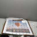 Wood 24x24 Picture Frame with 20x20 Mat Deep Brown, Display 20x20 with Mat or 24x24 without Mat, Wood 24 by 24 Photo Frame, 24 x 24 Frame for Wall Hanging Display, Deep Brown