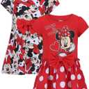 Disney Little Girls' 2 Pack Minnie Rocks The Dots Dresses, 2T