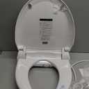 Combier Bidet Toilet Seat with Heated Warm Water & Nozzle Wash, Auto-Dry, Quiet Close Lid, Wireless Remote - Electric Bidet Seat 102DS-B(Round)