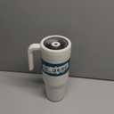 REDUCE Chiller Vacuum Insulated 40 oz Tumbler with Spill-Proof Silicone Straw - Sustainable Tritan Lid with Water Intake Markers - Soft Sit Base Travel Mug - Dishwasher Safe - Unbleached