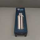 BARE BARREL Insulated Cocktail Shaker Set | Double Wall Stainless Steel | Martini Shaker for Home Bar Bartending | Built-in Drink Measure System & Strainer, Travel Bag, Recipes | Gift Set (Silver)