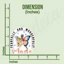 (3Pcs) Fearfully and Wonderfully Made Christian Sticker Inspirational Quotes Bible Verse Psalm 139:14 Jesus Vinyl Decals for Tumbler Kindles Laptop Water Bottles Books Phone - Size 3x2.8 Inch