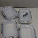 [8Pack,30 oz]Glass Meal Prep Containers,Glass Food Storage Containers,Airtight lunch Containers with Lids, Microwave, Oven, Freezer and Dishwasher