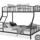 Garvee Space-Saving Twin Over Full Metal Bunk Bed - Heavy Duty Steel Frame