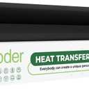 Aoder Black Heat Transfer Vinyl - Black HTV Vinyl, 12" x 15FT Iron on Vinyl for All Cutting Machines, Easy to Cut & Weed