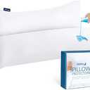 Waterproof Pillow Protector Body Size 2 Pack, Body Pillow Cover with Zipper 21"x 55" Pillow Protector Pillow Covers Encasement Pillow Case White