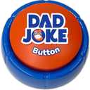 Dad Joke Talking Button with 100+ Hilarious Jokes | The Ultimate Fathers Day Present, Over 100 Corny Jokes That The Whole Family Will Enjoy, Funny Gift for Him