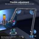Microphone Arm,Aokeo AK-49 Adjustable Compact Mic Suspension Boom Scissor Arm Stand For Blue Yeti,Snowball iCE, HyperX QuadCast,SoloCast,Elgato Wave,Etc