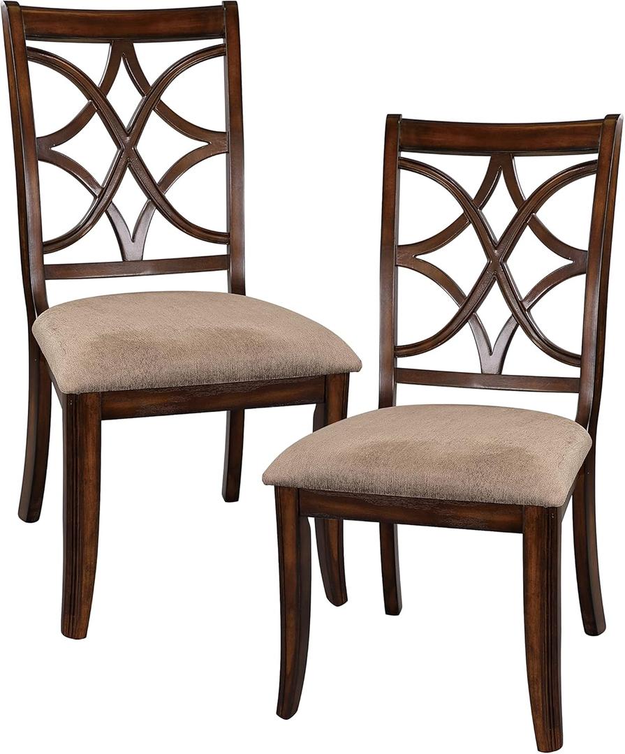Homelegance Casual Dining Side Chair 2546S
 (Set of 2). Product Dimensions 26"D x 21.5"x40.5"H .Overall Size: 21.5" x 26" x 40.5"H; Seat Size: 21" x 18" x 20"H.