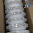 Glad Everyday Disposable Paper Bowls, Holiday Gray Snowflake Design - Heavy Duty, Microwavable Bowl - Grey Snowflakes - 12 Ounces, 20 Count - 8 Pack