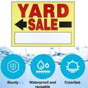 Yard Sale Signs with Metal Stakes 4Pack Double-Sided Printed Garage Sale SIgns for Outdoor Sale