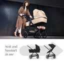 Kinderkraft Newly 2-in-1 Stroller for Kids, Black