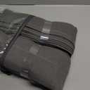 80 Inch Pinch Pleated Linen Curtains 2 Panels for Living Room Bedroom Boho Modern Farmhouse Charcoal Grey Semi Sheer Back Tab Pinch Pleat Hooks Rings Viral Dark Gray Window Curtain 50 by 80 Length