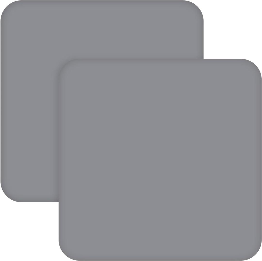 Square Playard/Playpen Fitted Sheets, Perfect for New Room2 / TotBloc Portable Playard, 2 Pack, Ultra Soft Microfiber, Fitted Playpen Sheet, Grey. (Gray)