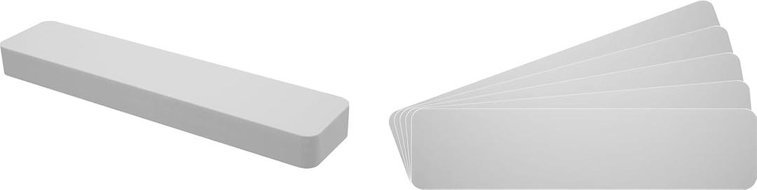 7" Record Shelf Divider Cards - 2" x 8 1/2" - White - 20 mil - Economical - 07NS02WH20 - (30 cards)