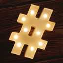 MUMUXI Marquee Light Up Letters Sign Battery Powered LED Alphabet Lights for Party Wedding Birthday Christmas Home Bar Decoration Lighted Symbols