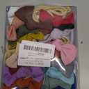 jollybows 20PCS 3.2" Baby Girls Linen Headbands Hair Bows Stretchy Nylon Hairbands for Newborn Infant Toddler Hair Accessories