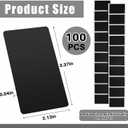 Xuhal 100 Pcs Black NFC Cards Blank Tags 504 Bytes Digital Programmable Business Cards Chip Compatible with NFC Enabled Mobile Phones & Devices