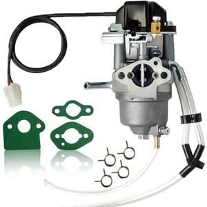 2000W/2500W Generator Carburetor for Predator Champion Firman Harbor Freight Yamaha A-ipower ETQ Ryobi Westinghouse 2000 2300 Watt Inverter Generator 62523 Carb with Fuel Line Gasket