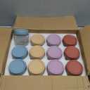 KEYWING 12 Pack Overnight Oats Containers With Lids, 10 oz Wide Mouth Mason Jars with Airtight Lids, Meal Prep Containers Food Storage Glass Jars in Bulk for Snack Yogurt Salad Spice Cereal