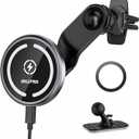 OHLPRO for MagSafe Car Mount Charger iPhone Wireless Car Charger, Stick on Dashboard Magnetic Phone Holder Mount for iPhone 17 Pro Max 16 15 14 Series, 15W Fast Charging, Aluminum Shell (Gray)