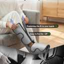 Air Compression Leg Massager with Heat : Foot and Calf Massager for Circulation and Pain Relief - 9 Intensity, 4 Modes, 3 Heating, Vibration, for Sitting/Standing Jobs & Home Use