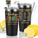 1985 40th Birthday Gift for Women and Men - 40th Gifts for Parents - 40th Class Reunion - Mom Dad Wife Husband Grandpa Grandma Present - 20oz Tumbler Cup Black