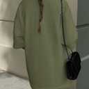 PRETTYGARDEN Women's 2 Piece Lounge Sets 2025 Summer Short Sleeve Tunic Tops Drawstring Shorts Matching Outfits Tracksuits (Army Green,Medium) (M)