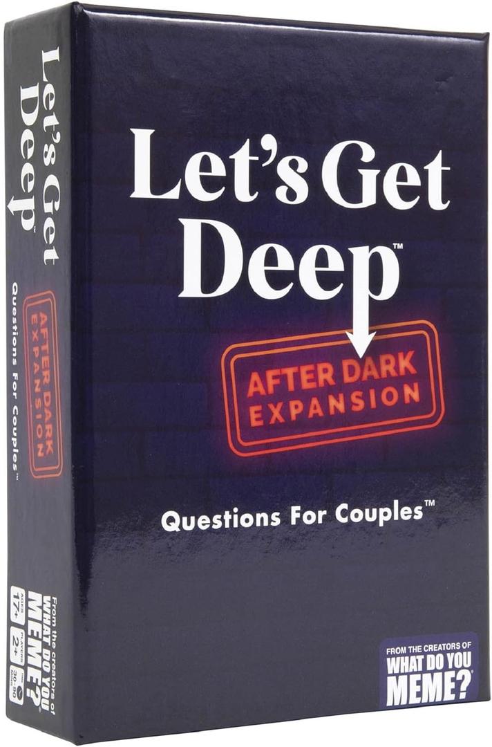 WHAT DO YOU MEME? Let's Get Deep: After Dark Expansion Pack by Relatable, Designed to Add on to The Let's Get Deep Core Game, Great for Couples Gifts, Wedding Registry Gifts, Includes 150 Cards