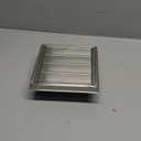 Funmit 4'' Metal Dryer Vent Cover with Metal Mesh Screen, 7"x7" Outdoor Stainless Steel Louvered Vent Cover Includes 4 Screw for Easy Installation