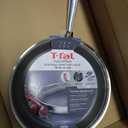T-fal HybridMesh Tri-Ply Stainless Steel Fry Pan 12 Inch, Induction Oven Safe 500F, Metal Utensil Safe, Ideal For Searing, Cookware, Dishwasher Safe Pots and Pans, Needs Pre-Heating, Silver/Black