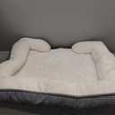 Bedsure Orthopedic Dog Bed Medium - 27" L x 23" Washable Dog Crate Bed with Non-Slip Base and Removable Washable Cover, Egg Crate Foam Pet Mat, Grey