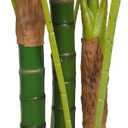 6ft 3in Silk Golden Cane Areca Palm Tree w/Pot -Green