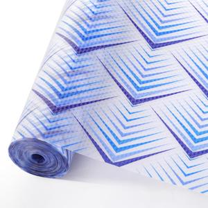 Cooyes Shelf Liner for Kitchen Cabinets  Non-Adhesive Waterproof Drawer Liner  Durable EVA Material Easy-to-Cut Shelf Paper for Refrigerator, Cupboard, Dresser with Modern Pattern (17.5"W x 78.7"L, Blue)