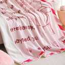 weigelia Dear Mom Throw Blanket - Soft Fleece Throw Blanket for Mom Gifts, Warm & Cozy Mothers Day Birthday from Daughter Son, Lovly Blanket Gift for Bed, Sofa (Pink, 60" x 80")