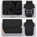 Dog Warm Sweater,Turtleneck Pet Fleece Sweaters,Stretchy Comfortable Sweater for Puppy,Doggy Sweatshirt with Sleeves Soft Pullover Sweatshirt XL Darkgrey