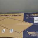 Lithonia Lighting CPANL 2x4 LED Flat Panel Light, 2 ft. by 4 ft. LED Light Panel, Ceiling Lighting Fixture, 4000 Lumens, 3500K/4000K/5000K Switchable CCT, Includes Direct Ceiling Mount Bracket, White