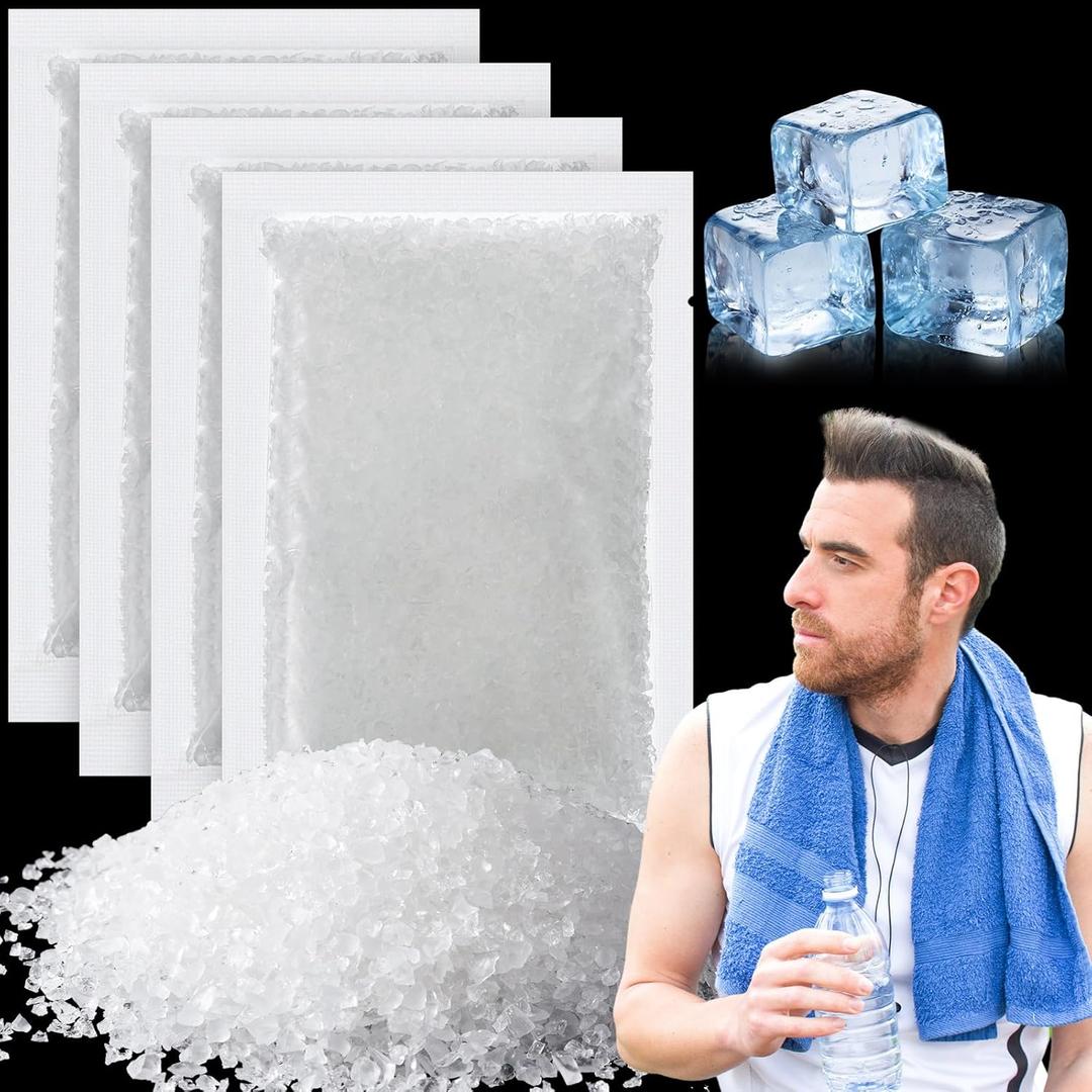 2 x Frienda 7 oz Summer Water Storing Crystals Translucent Cooling Water Gel Beads Absorbing Crystals Neck Wraps for Neck Scarves Tolerate The Heat Ice Packs Home Outdoor Activities