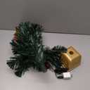 24inch Green Fiber Optic Christmas Tree,Prelit Artificial Tabletop Christmas Tree,Star,Butterfly and Ball Ornaments for Best Holiday Home Decorations,2 Foot