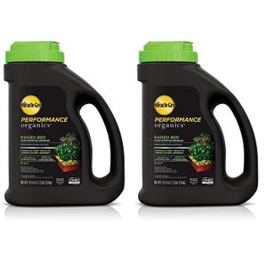 Miracle-Gro Performance Organics Raised Bed Plant Nutrition Granules - Plant Food with Natural & Organic Ingredients, for Vegetables, Fruits, Herbs and Flowers in Raised Beds, 2.5 lbs. (Pack of 2)