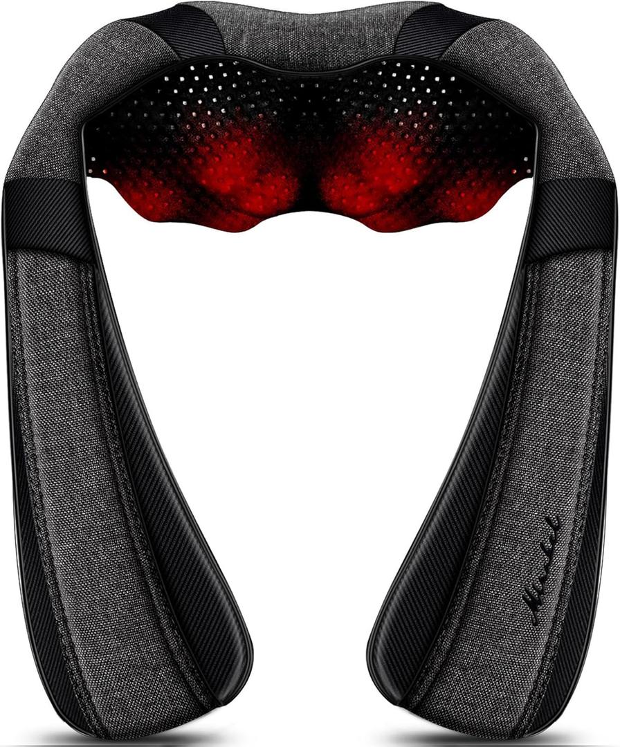Mothers Day Gifts for Mom Wife Women, Fathers Day Dad Husband Men Gifts, Shiatsu Neck Back and Shoulder Massager with Heat for Pain Relief Deep Tissue, Birthdays, Valentines Day, Christmas Gift