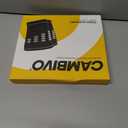 CAMBIVO Thigh Compression Sleeves - Hamstring & Quad Support with Hot & Cold Gel Pack - Upper Leg Braces for Sciatica Pain Relief, Pulled Muscle Strains, Two Adjustable Non-Slip Straps (Small, Black)