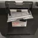 Portable File Box Comes with a Sturdy Handle and Comfortable Grip File Folder Organizer Stackable Inner Lid Compartment File Folder Box for Going Out